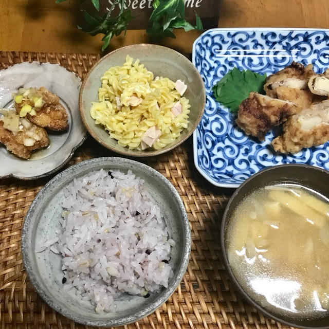 自家製甘酢で油淋鶏作りました！