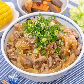 節約・時短レシピ！甘酢ダレが旨❣️夏の豚丼