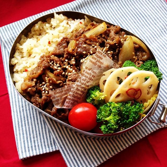 高2男子のお弁当 『焼肉弁当』