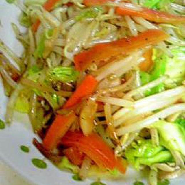 100円未満de野菜たっぷり炒め