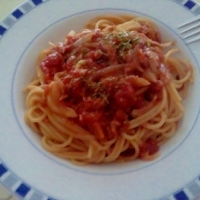 ツナトマトスパゲッティー