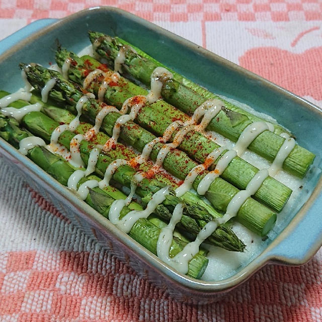 アスパラのマッシュポテト焼き