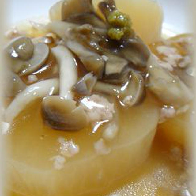 大根のきのこそぼろあん★