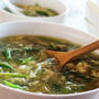 365日レシピNo.32「葉ニンニクの中華スープ」