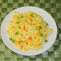 ミックスベジタブルのドライカレー　（湯取り法炊飯）