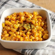 作り置きに♪コーンバター醤油とグリーン野菜の中華和え