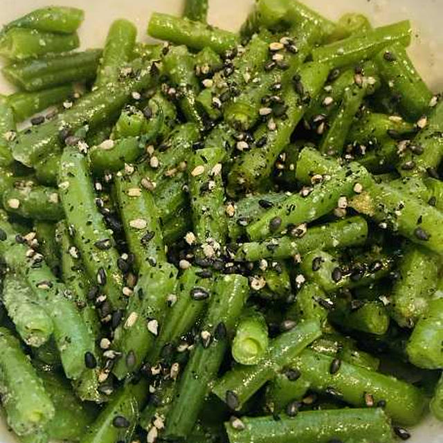 サヤインゲンの塩麹ナムル　レシピ