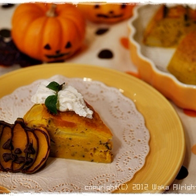 簡単 炊飯器 De しっとりかぼちゃとリンゴのケーキ ハロウィン By わかさん レシピブログ 料理ブログのレシピ満載