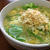 今朝の麺は「水菜のはりはりけいらんうどん」
