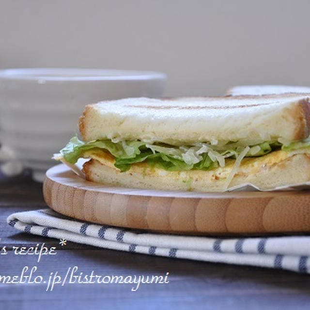 休日のお昼ごはん～簡単！たまごサンドイッチ～