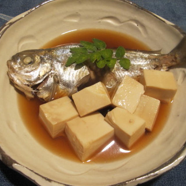 イボダイと豆腐の煮物と木の芽　　10・31・2012