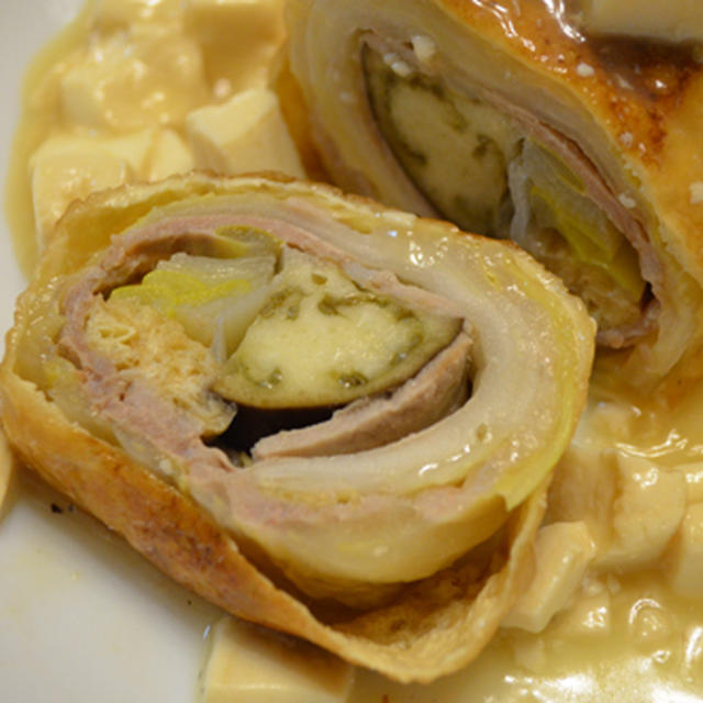 油揚げロール　豆腐あん