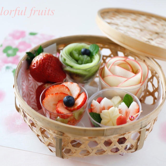 春のかご詰めスタイリング〜