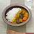 レシピ---カレー粉で手作り野菜のカレーライス/鬼丸雪山窯（二代目鬼丸碧山）作のカレー深皿（飴釉