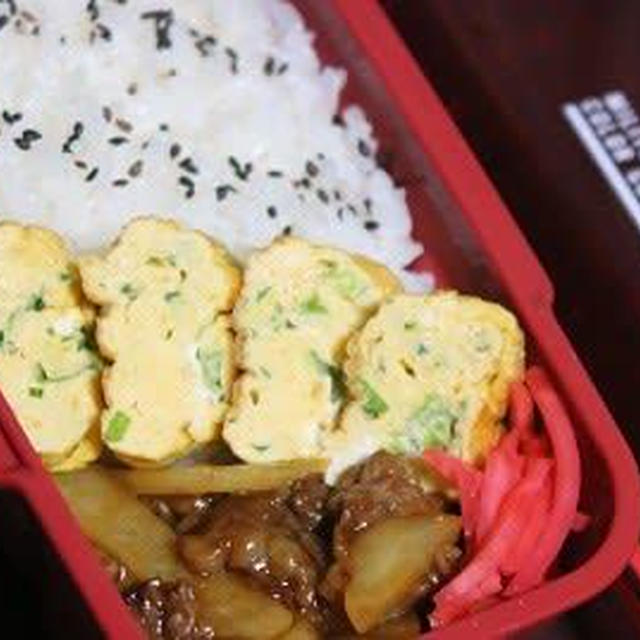 4月23日　　じゃがいもと牛肉の オイスターソース炒め弁当