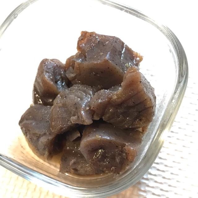 【低脂質食】安心して食べられるノンオイルのオカズ☆こんにゃくの柚子胡椒煮
