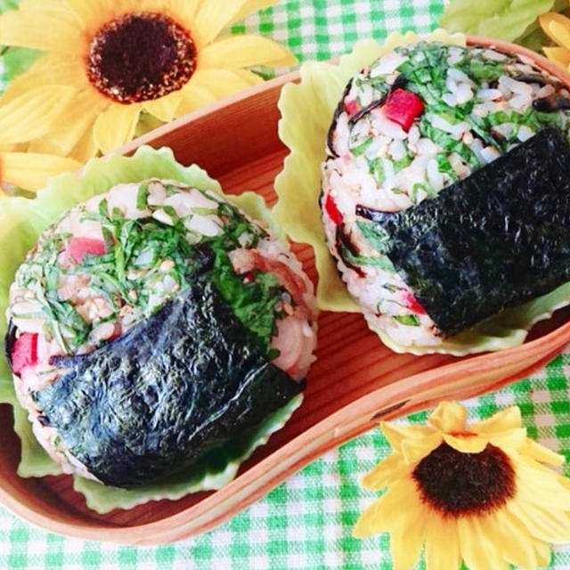 さっぱり夏おにぎり弁当〖おにぎり〗 # 平日お昼ご飯はお弁当or外食
