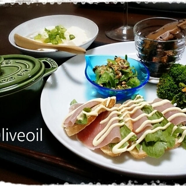 ひよこ豆とポークのトマト煮　あら不思議とろける湯豆腐などなど。。。
