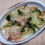 ベーコンと野菜のソテーのチーズ載せ焼き