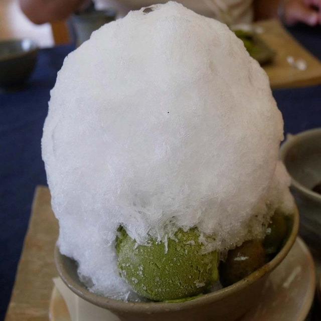 福寿園宇治茶工房のかき氷#今日のおやつはこれ