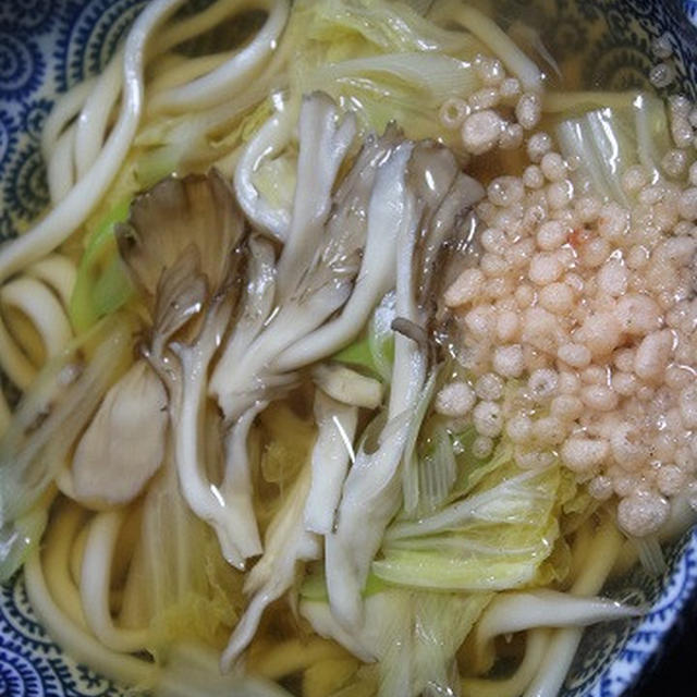 10月8日　　舞茸香る たぬきうどん