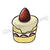 イラストAC  いちごのショートケーキ
