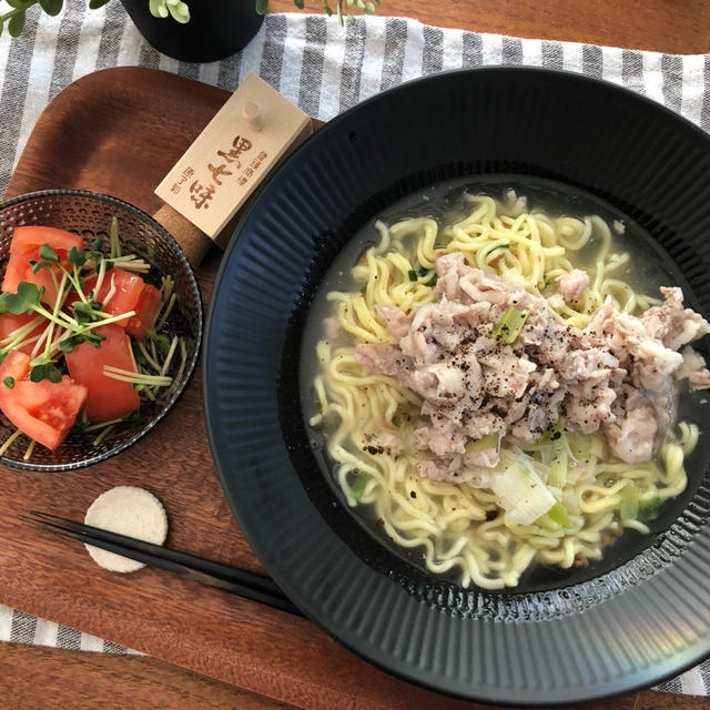 茹でないで作るので楽～！レンジで手作りラーメン～