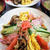 ◆畑ランチ【昨日は　冷やし中華＆竹の子と絹サヤ入り搔き玉汁】