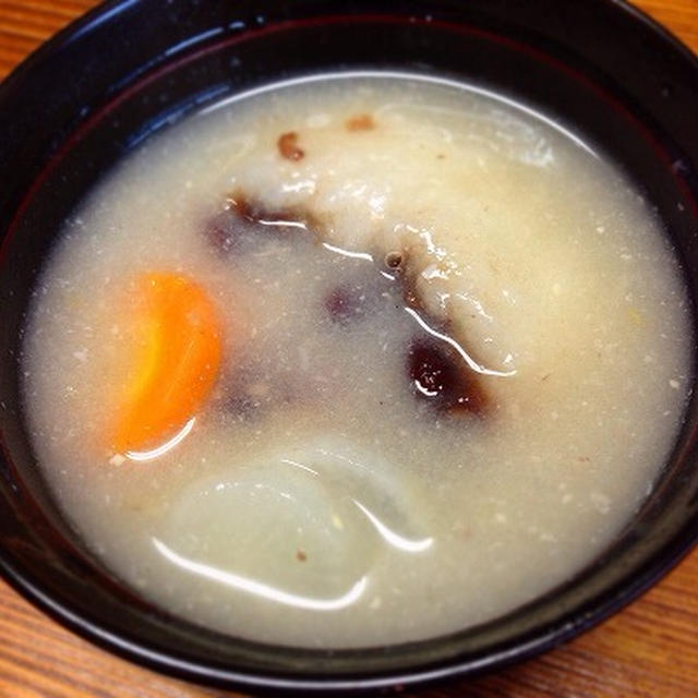 あん餅雑煮。鰤三昧。眠るきなこ。残念な長男