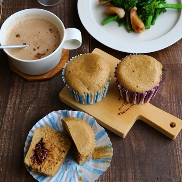 レンジで5分！コーヒー蒸しパンとクッキーショットのレシピ