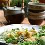 Fried Tofu Salad with Ginger Miso Dressing揚げ豆腐サラダと生姜味噌ドレッシング