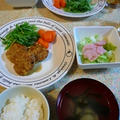 豆腐と鶏肉の小判焼き。