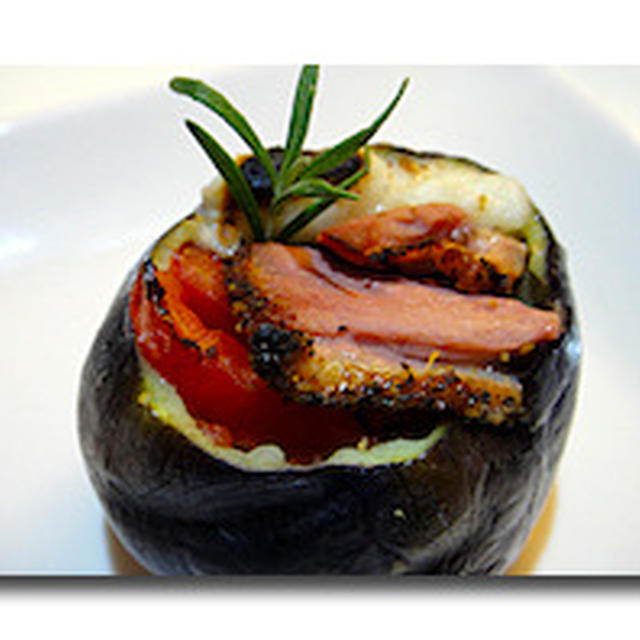 賀茂茄子の鴨茄子焼き【Grille Canard et Aubergine】