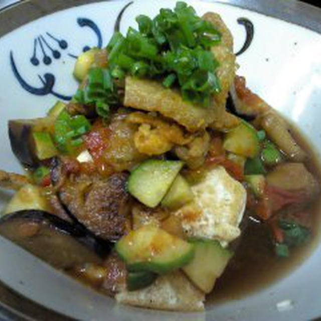 企画レシピ夏野菜たっぷりボリューム豆腐