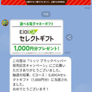 リッツブラックペッパー発売記念キャンペーン当選
