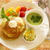 グリーンパンケーキ　de　ワンプレート朝食。。。