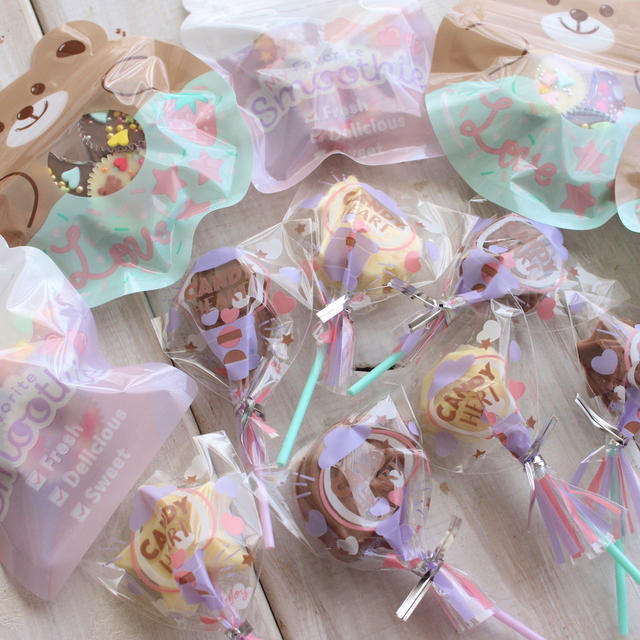 セリアのバレンタイングッズで作ってみました♡