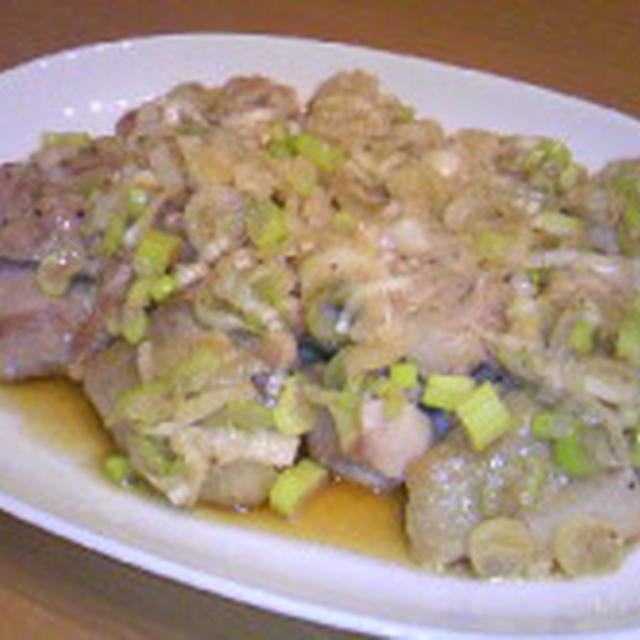 若鶏のねぎたっぷり焼き