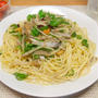 ごぼうとピーマンのパスタ