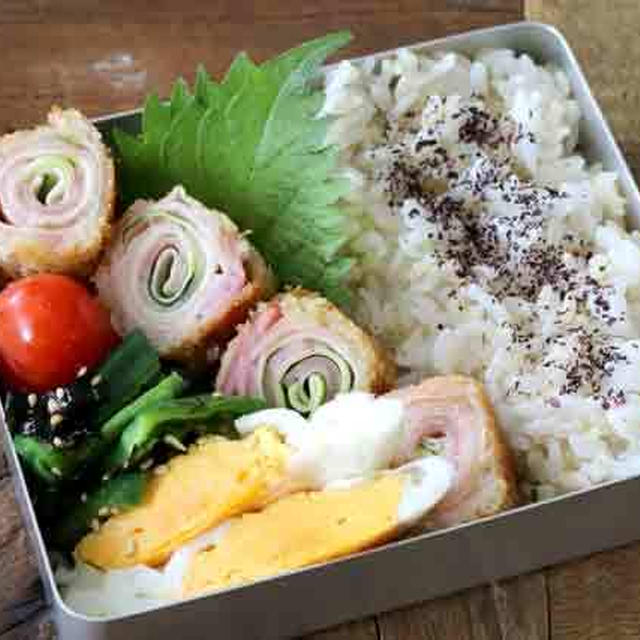 「控えめに言って最高！」ズッキーニのベーコンくるくるフライ弁当