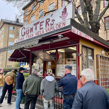 ストックホルムにあるドイツのホットドック屋 Günter’s！