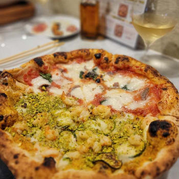 海老とピスタチオってむっちゃ合う♡｢Pizzaria  Asso  da  yamaguchi｣