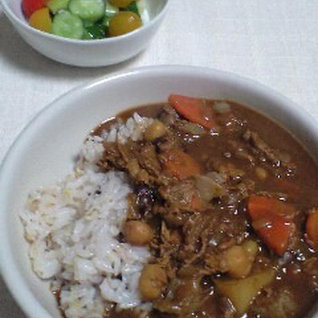 かさ増し繊維増しカレー