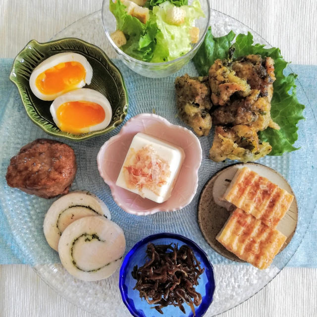 お夕飯は作りおきおかずでパパッと。