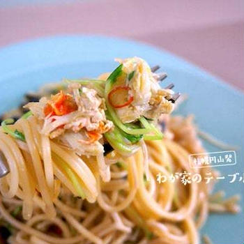 和風にして正解だった「かにみそパスタ」