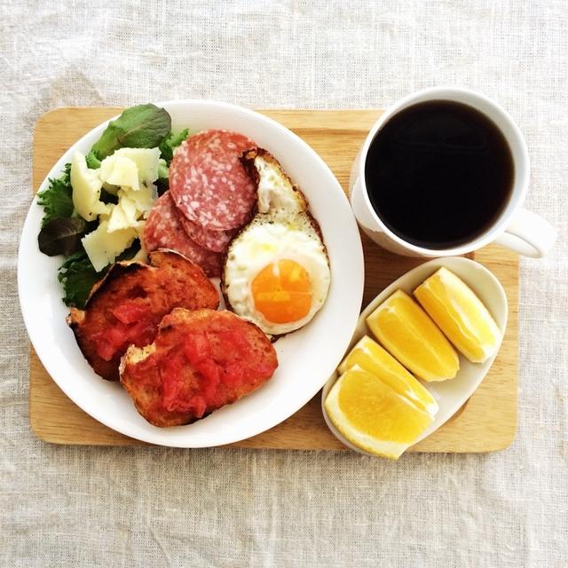 3月24日の朝ごはん。調理時間7分