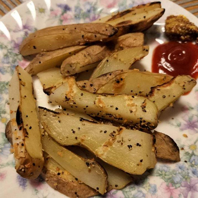 ガーリック焼きじゃが　チンしてグリルで焼きました