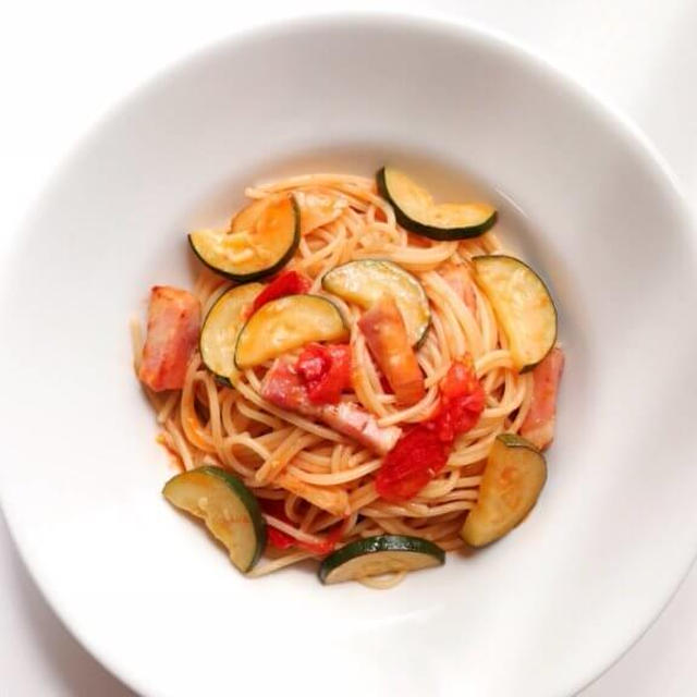 【絶品！】ズッキーニとミニトマトのパスタのレシピ