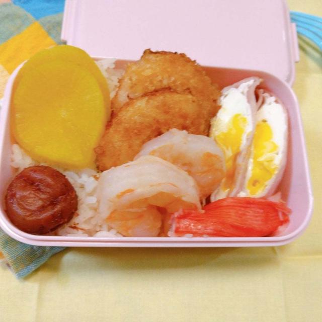 海老フライ海老ソテー弁当〖のっけ弁当〗 #平日お昼ご飯はお弁当or外食