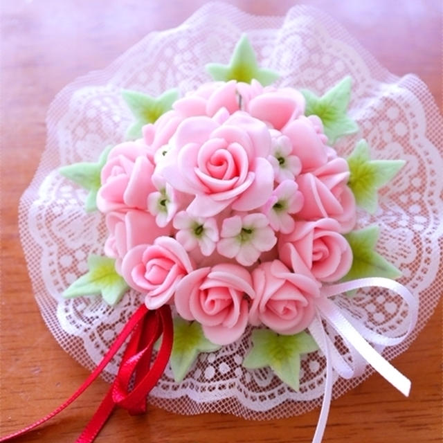 シュガークラフト*薔薇のヴィクトリアンポジー完成♪
